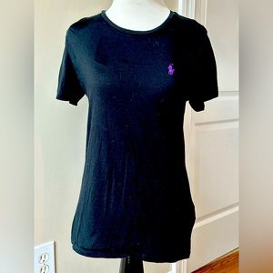 Ralph Lauren Sport T Shirt w purple logo sz M